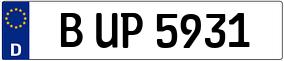 Trailer License Plate